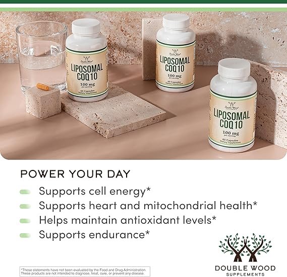 double wood® liposomal coq10100mg | 60 capsules | exp sept 2027 double wood® liposomal coq10100mg | 60 capsules | exp sept 2027