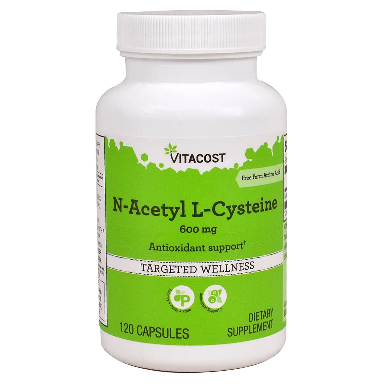 vitacost® n acetyl cysteine (nac) 600mg | 60 capsules | exp march 2028 vitacost® n acetyl cysteine (nac) 600mg | 60 capsules | exp march 2028